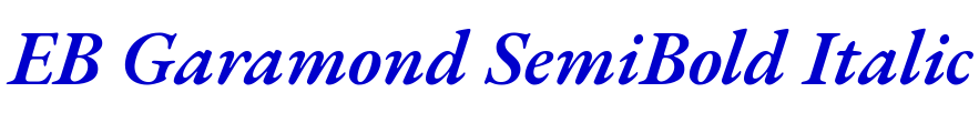 EB Garamond SemiBold Italic フォント